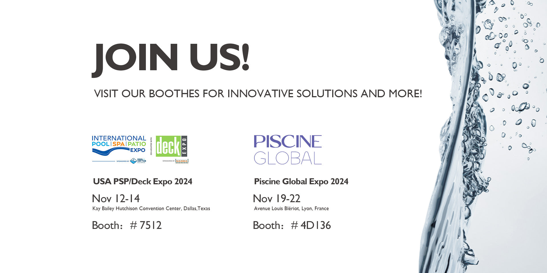 Crystal Island at 2024 Pool & Spa Expos in the USA & Europe