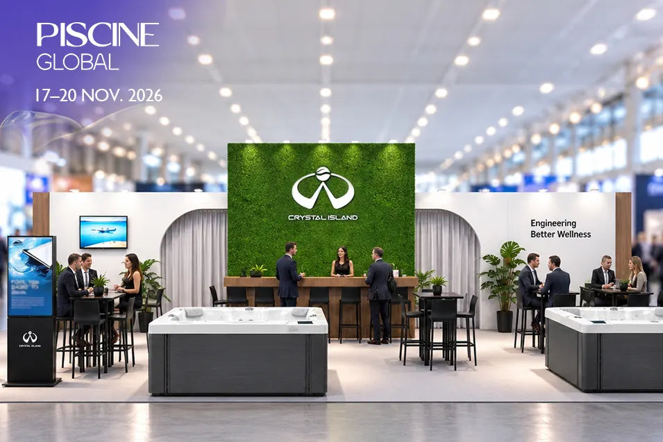 PISCINE GLOBAL 2026, with Crystal Island booth