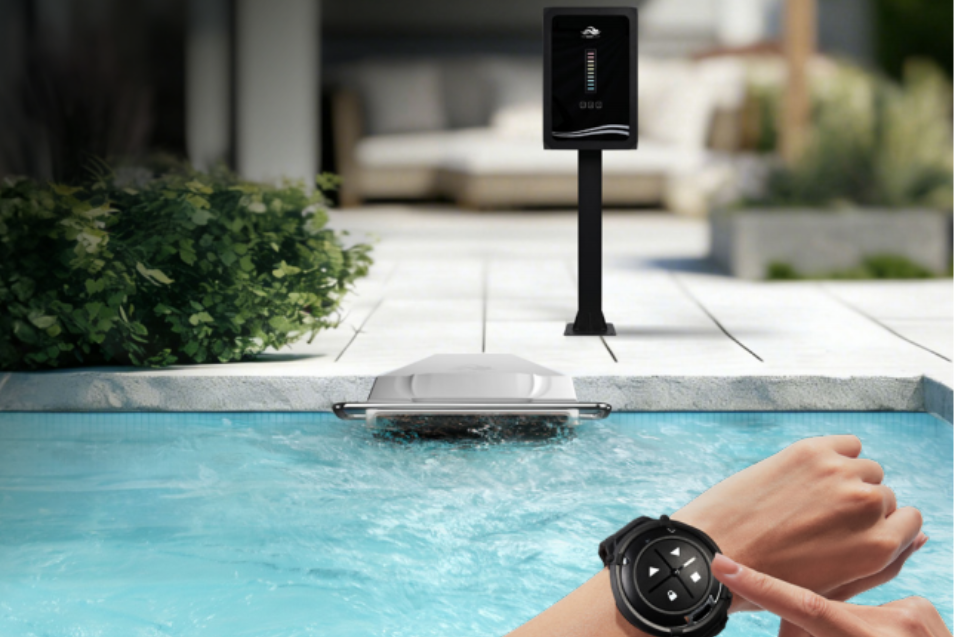 Smartwatch wrist worn control swim machine